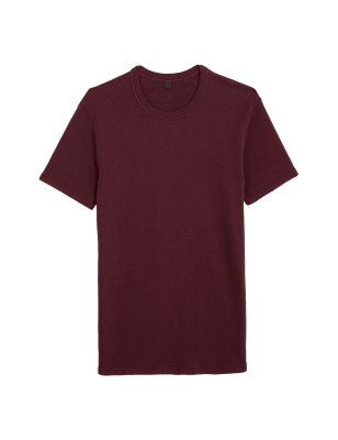 

Mens M&S Collection Heatgen™ Medium Thermal Short Sleeve Top - Berry, Berry