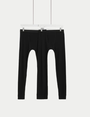 THERMOLITE® Longjohns - Black/Patterned - Men