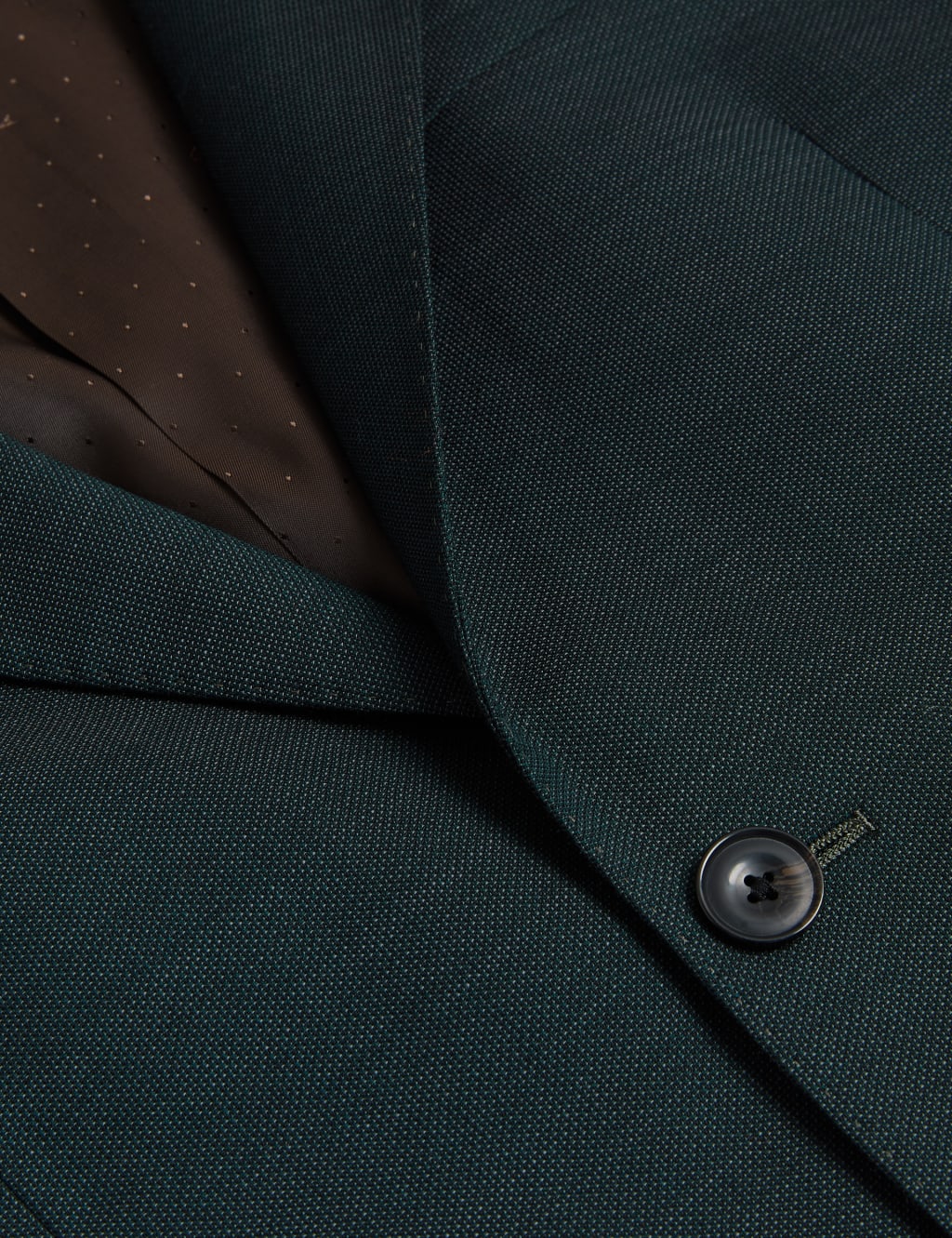 Tailored Fit Pure Wool Textured Suit Jacket image 6