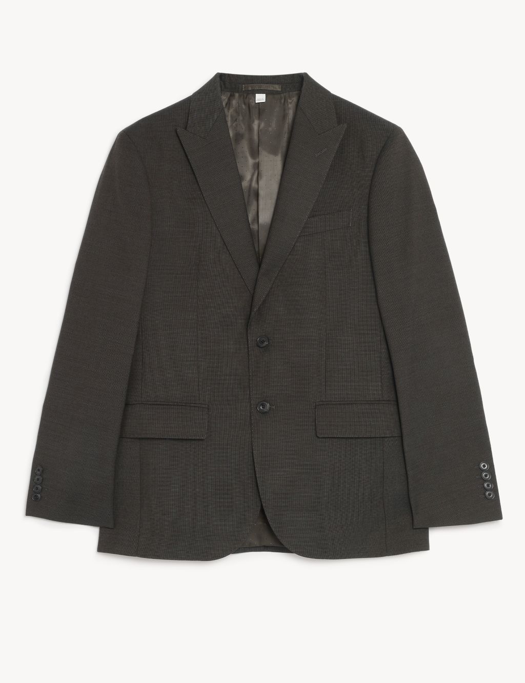 Tailored Fit Pure Wool Textured Suit Jacket image 2