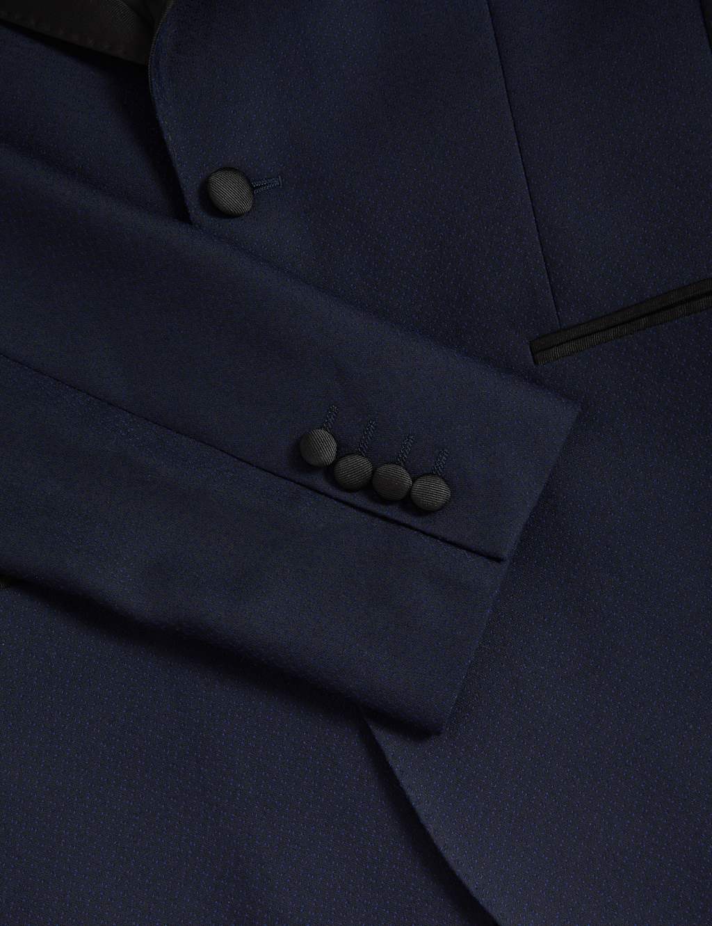 Tailored Fit Pure Wool Tuxedo Jacket image 6