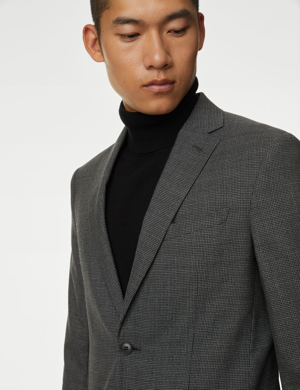Tailored Fit Wool Blend Suit Jacket image 4