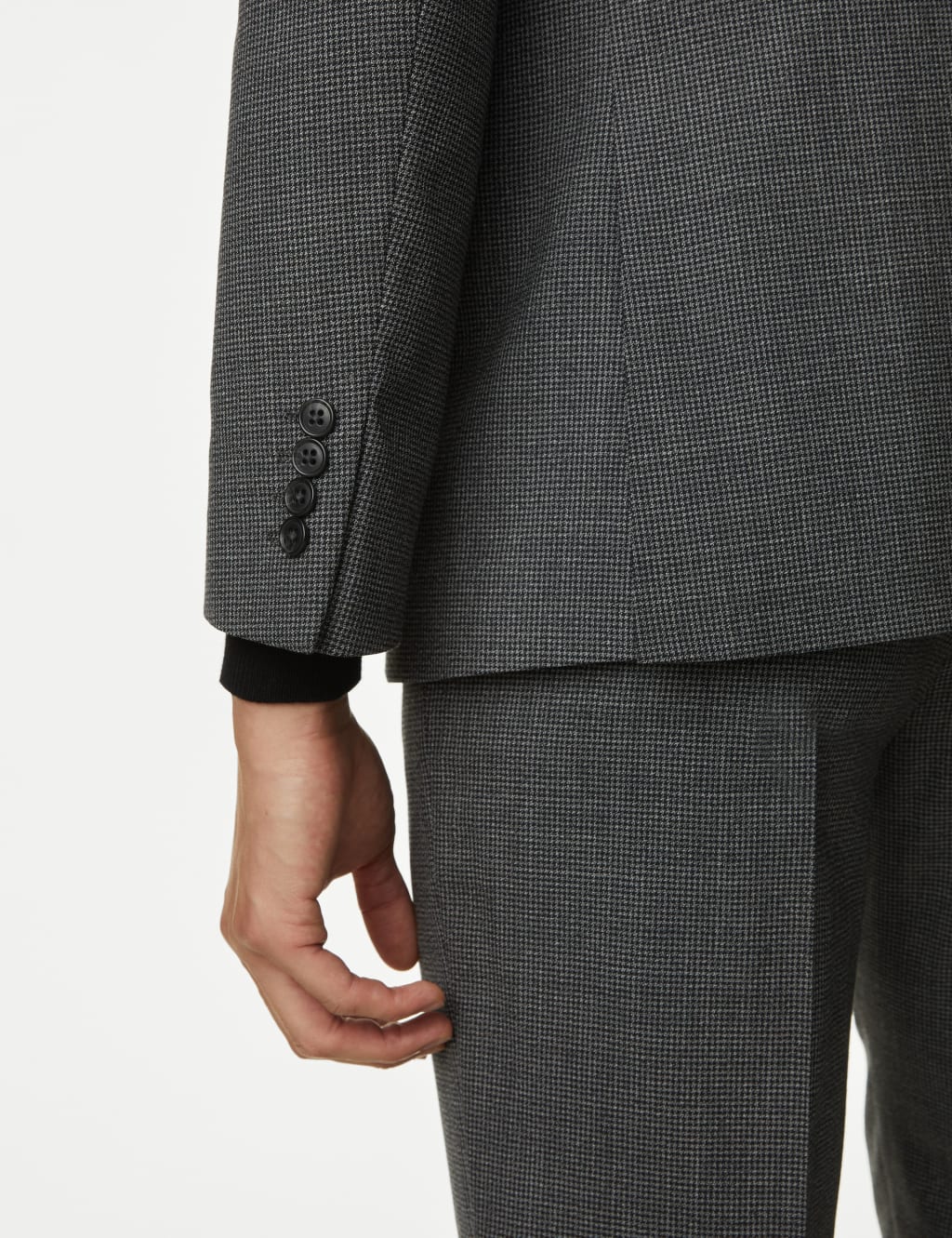 Tailored Fit Wool Blend Suit Jacket image 7