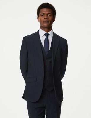 

Mens Autograph Tailored Fit Performance Suit Jacket - Navy, Navy