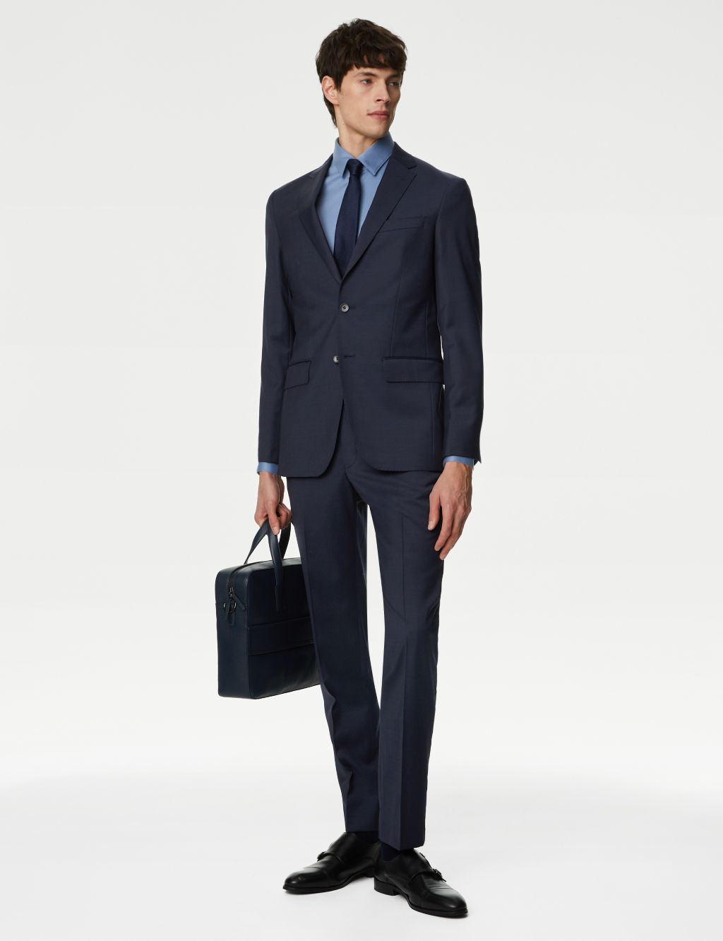 Tailored Fit Pure Wool Twill Suit Jacket image 3