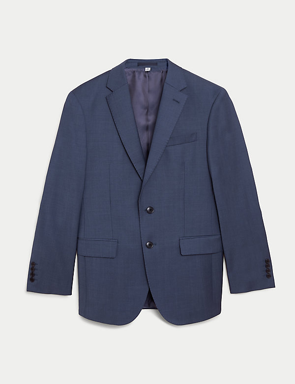 Tailored Fit Pure Wool Twill Suit Jacket - DK