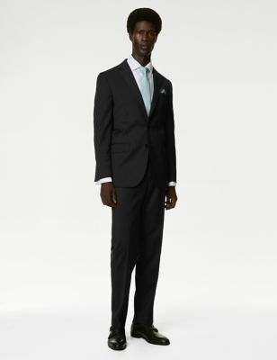 Tailored Fit Pure Wool Twill Suit Jacket