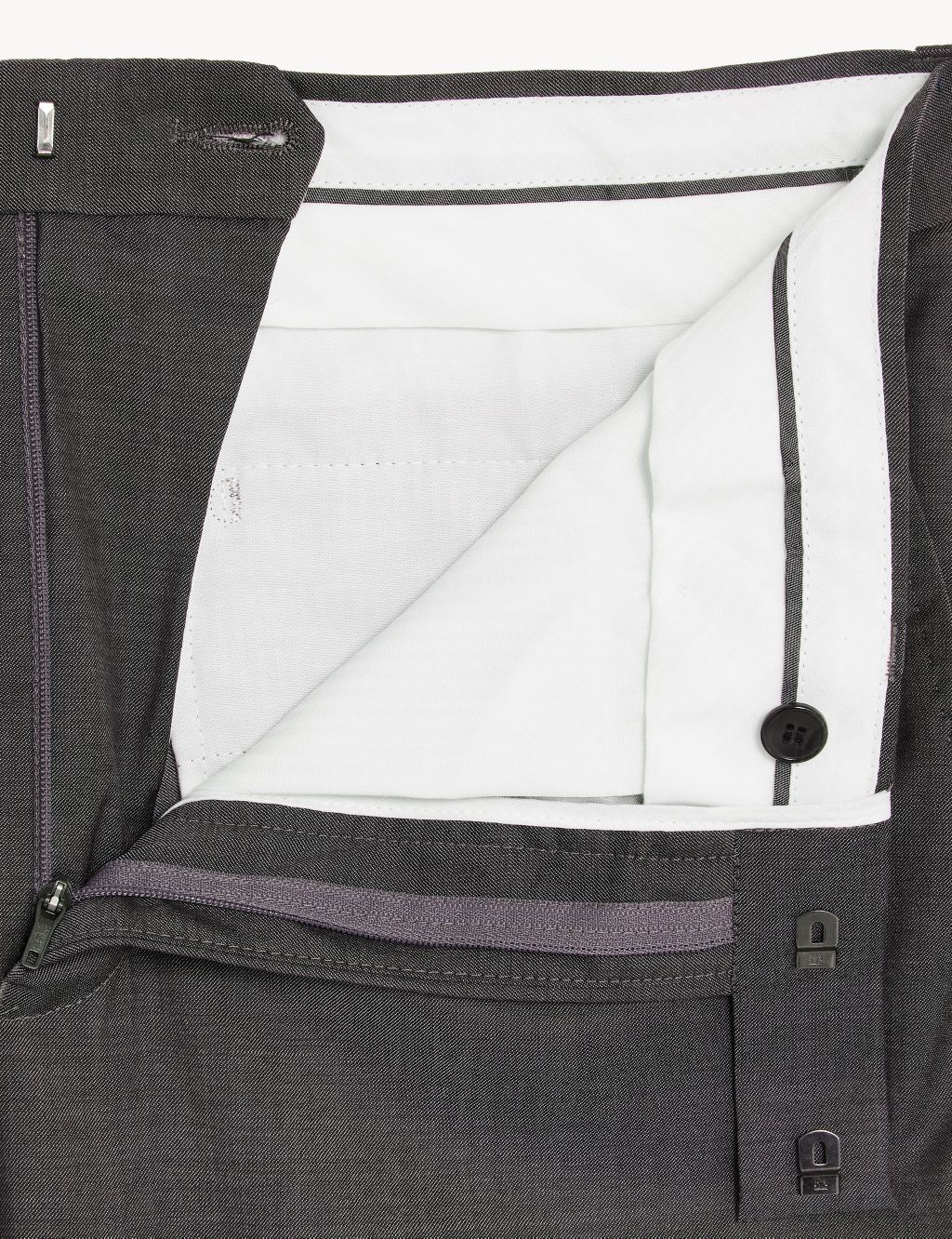 Tailored Fit Pure Wool Suit Trousers image 7