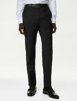 Tailored Fit Pure Wool Suit Trousers