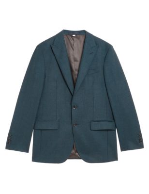 

Mens Autograph Tailored Fit Wool Rich Jacket - Teal, Teal