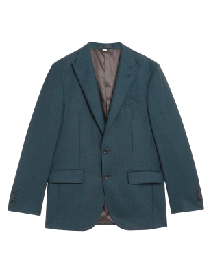 

Mens Autograph Tailored Fit Wool Rich Jacket - Teal, Teal