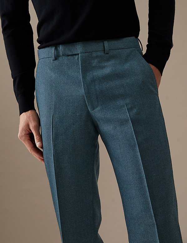 Tailored Fit Wool with Cashmere Trousers - FR