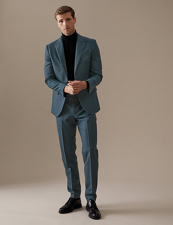 Tailored Fit Wool with Cashmere Trousers - FR