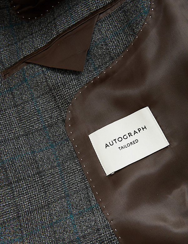 Tailored Fit Wool Rich Check Jacket - AE