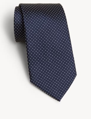 Pin Dot Pure Silk Tie