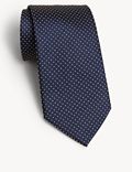 Pin Dot Pure Silk Tie