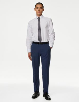 

Mens M&S Collection Regular Fit Suit Trousers - Navy, Navy