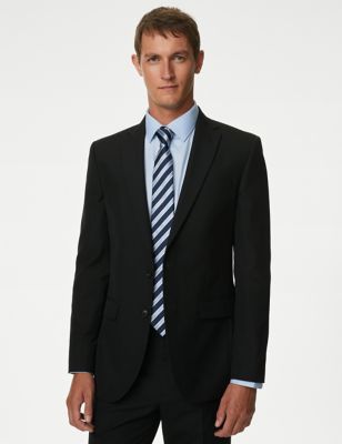 M&S Mens Slim Fit Suit Jacket - 34SHT - Black, Black,Navy