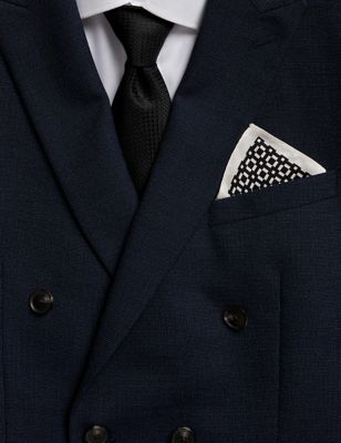 Σύνολο με τετράγωνο μαντηλάκι τσέπης και γραβάτα από 100% μετάξι - GR
