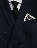Σύνολο με τετράγωνο μαντηλάκι τσέπης και γραβάτα από 100% μετάξι
