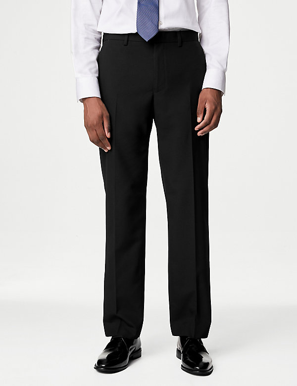 Regular Fit Suit Trousers - NO