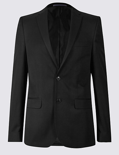 Black Modern Slim Fit Jacket