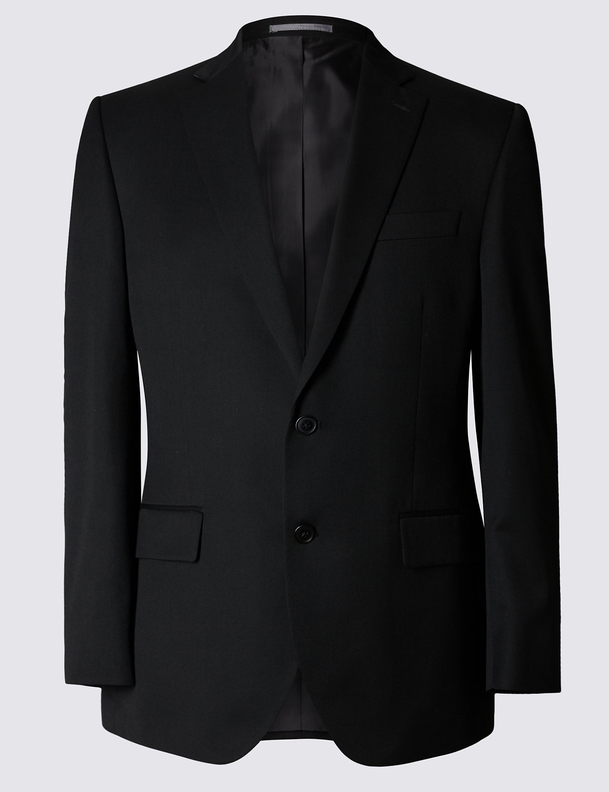 Black Regular Fit Suit Jacket