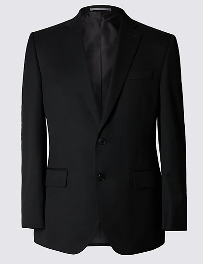Black Regular Fit Jacket