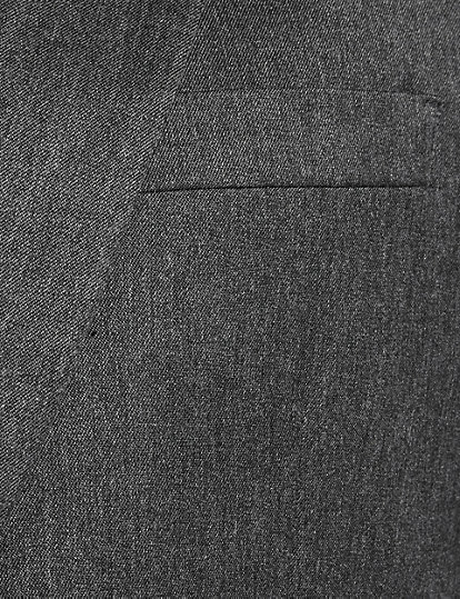 Grey Regular Fit Jacket
