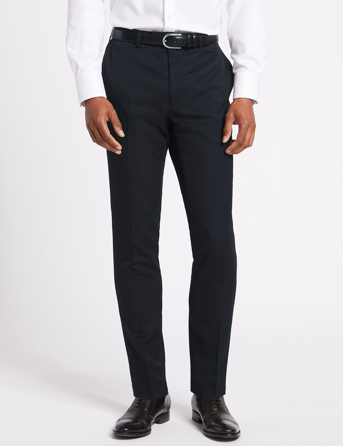 Navy Skinny Fit Trousers