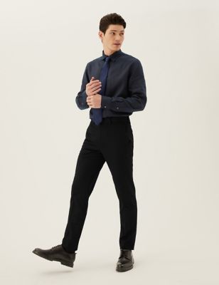 

Mens M&S Collection Slim Fit Trousers - Black, Black