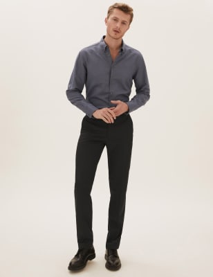  Grandes tailles - Pantalon noir coupe standard - Black