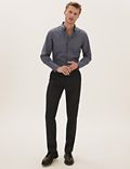 Big & Tall Black Regular Fit Trousers