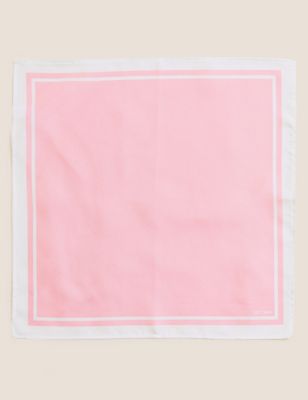 

Mens M&S Collection Pure Silk Pocket Square - Pale Pink, Pale Pink