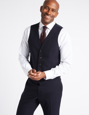 Mens Waistcoats | Wool & Silk Waistcoats | M&S