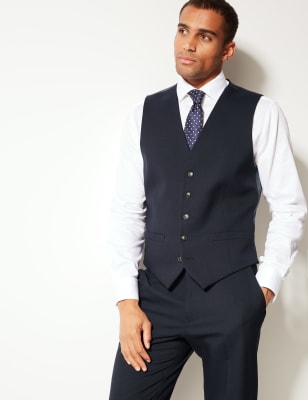 Mens Waistcoats | Wool & Silk Waistcoats | M&S