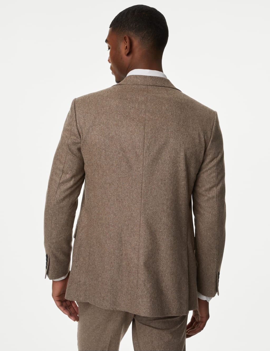 Tailored Fit Wool Rich Donegal Suit Jacket image 5