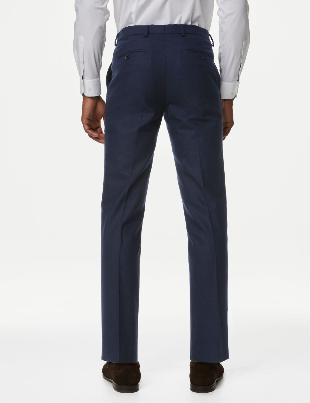 Tailored Fit Wool Rich Donegal Suit Trousers image 5