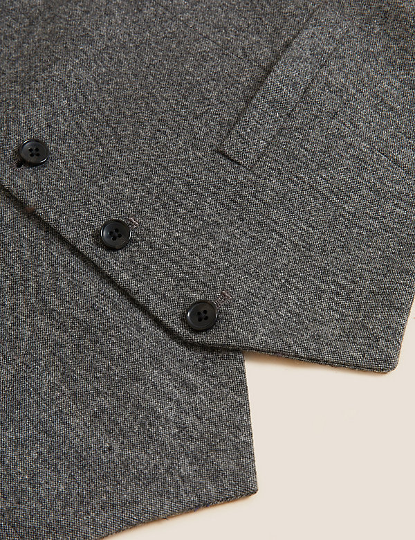 Italian Wool Rich Tweed Waistcoat - RO