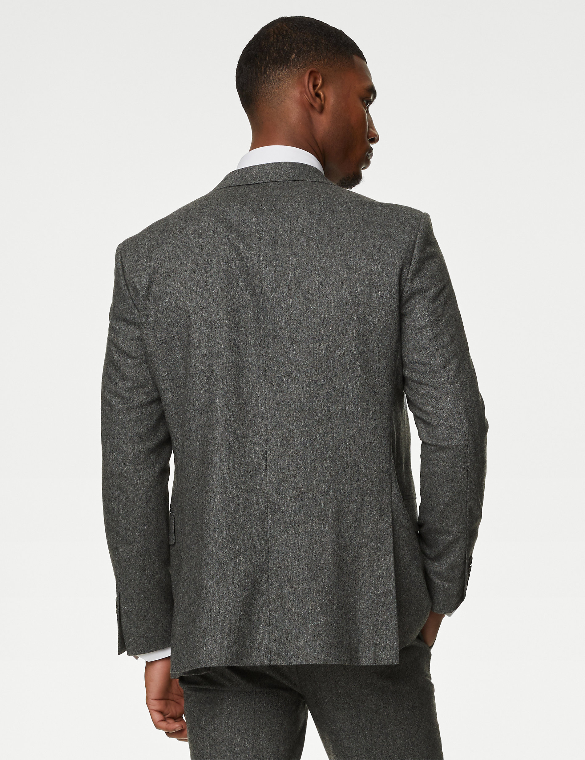 Tailored Fit Italian Wool Rich Jacket