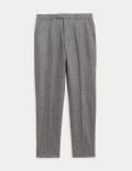 Tailored Fit Italian Wool Rich Suit Trousers