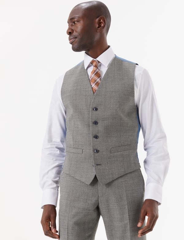 Regular Wool Blend Waistcoat