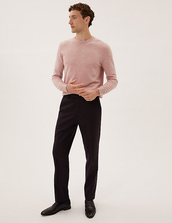 Tailored Fit Italian Wool Trousers
