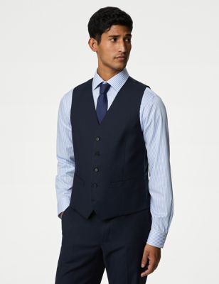 Mens M&S Collection Waistcoat - Navy