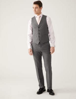 

Mens M&S Collection Weste - Silver Grey, Silver Grey