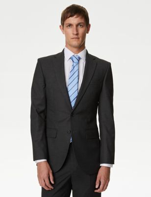

Mens M&S Collection Slim Fit Stretch Suit Jacket - Charcoal, Charcoal