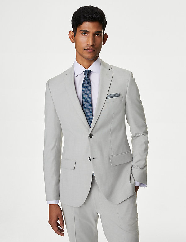 Skinny Fit Stretch Suit Jacket - GR