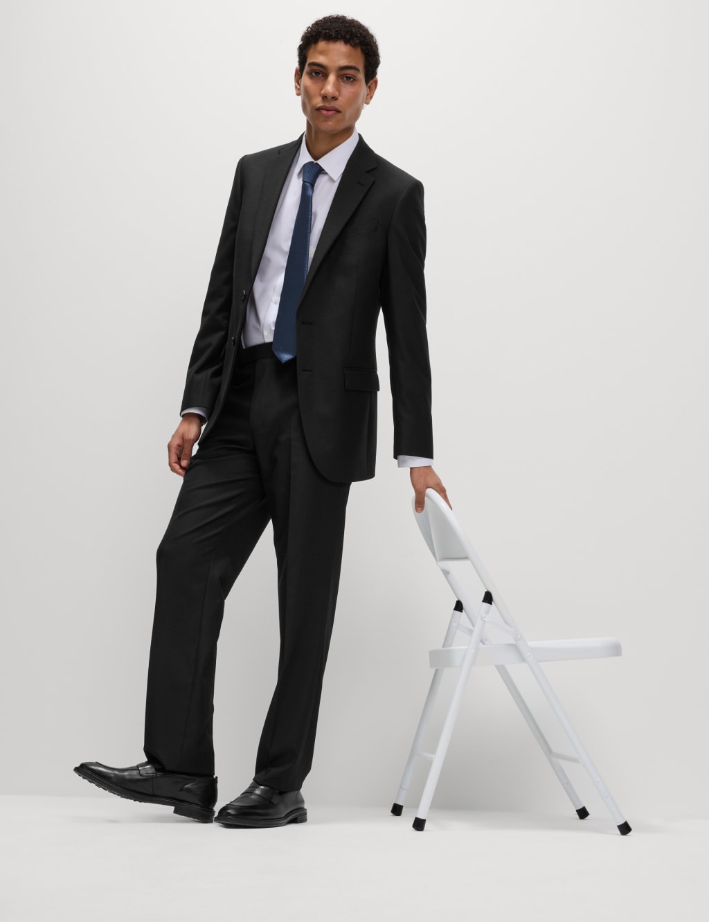 Men's Black Suits M&S