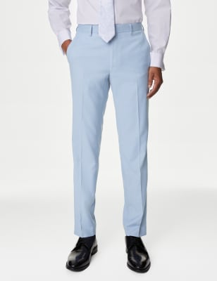 

M&S Collection Pantalón de traje slim elásticoMens - Sky Blue, Sky Blue