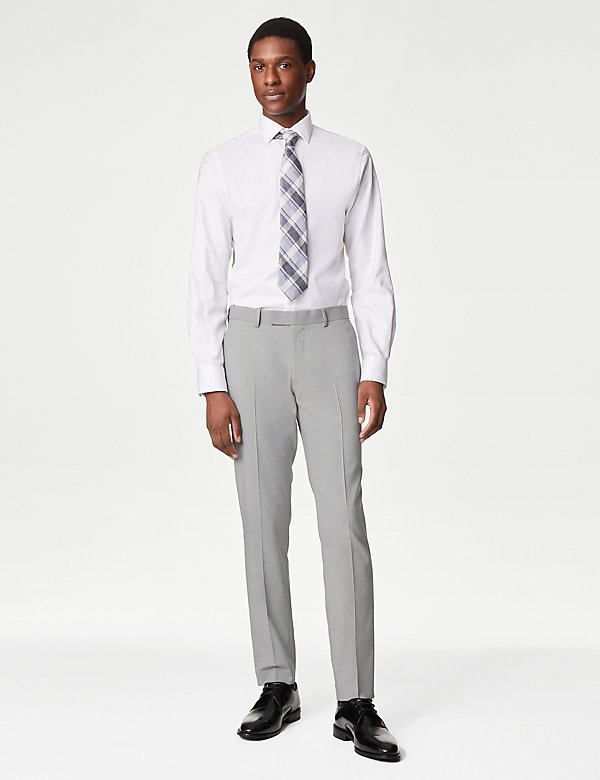 Slim Fit Stretch Suit Trousers - GR
